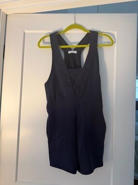 Classic Navy Crossback Romper